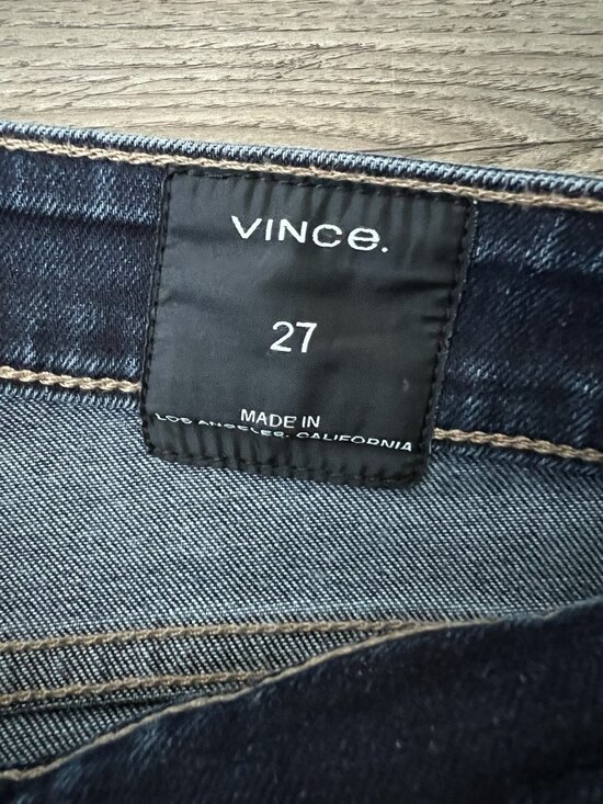 Vince Bootcut Crop Jeans Dark Rinse Womens 27 - Picture 2 of 15